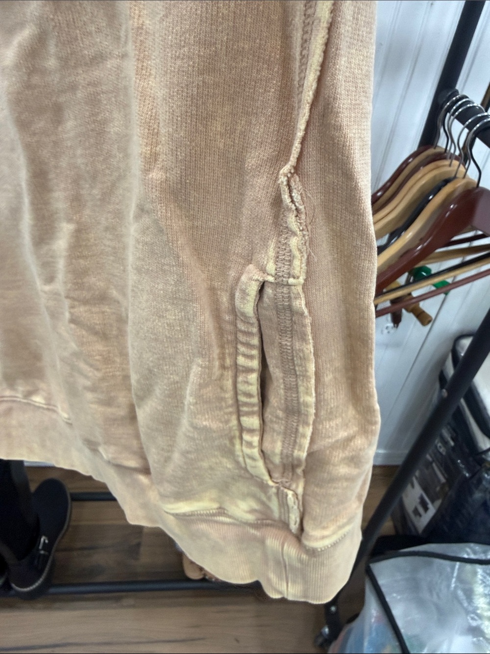 Like New Women’s Zenana Outfitters Washed Tan Crewneck Sweatshirt Medium - Picture 7 of 8